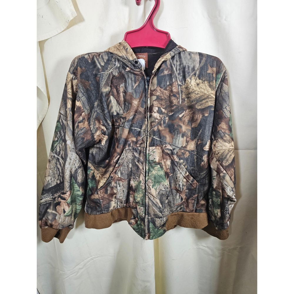 ACE Outdoor Outfitter Camo Hooded Jacket Advantage Timber Full Zip Medium USA
